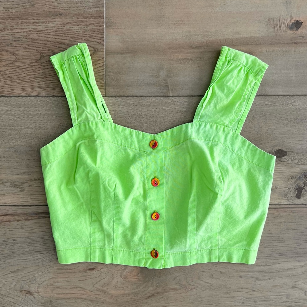 Vintage 90s Neon Cropped Tank